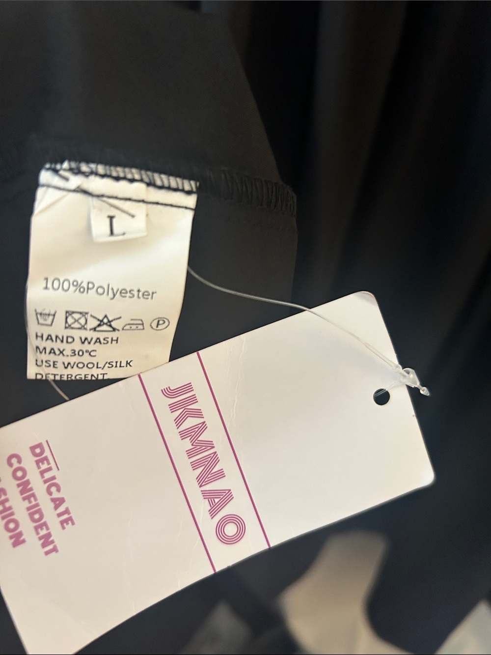 Black Women's Dress with Pink JKMNAO Tag - Picture 2 of 6